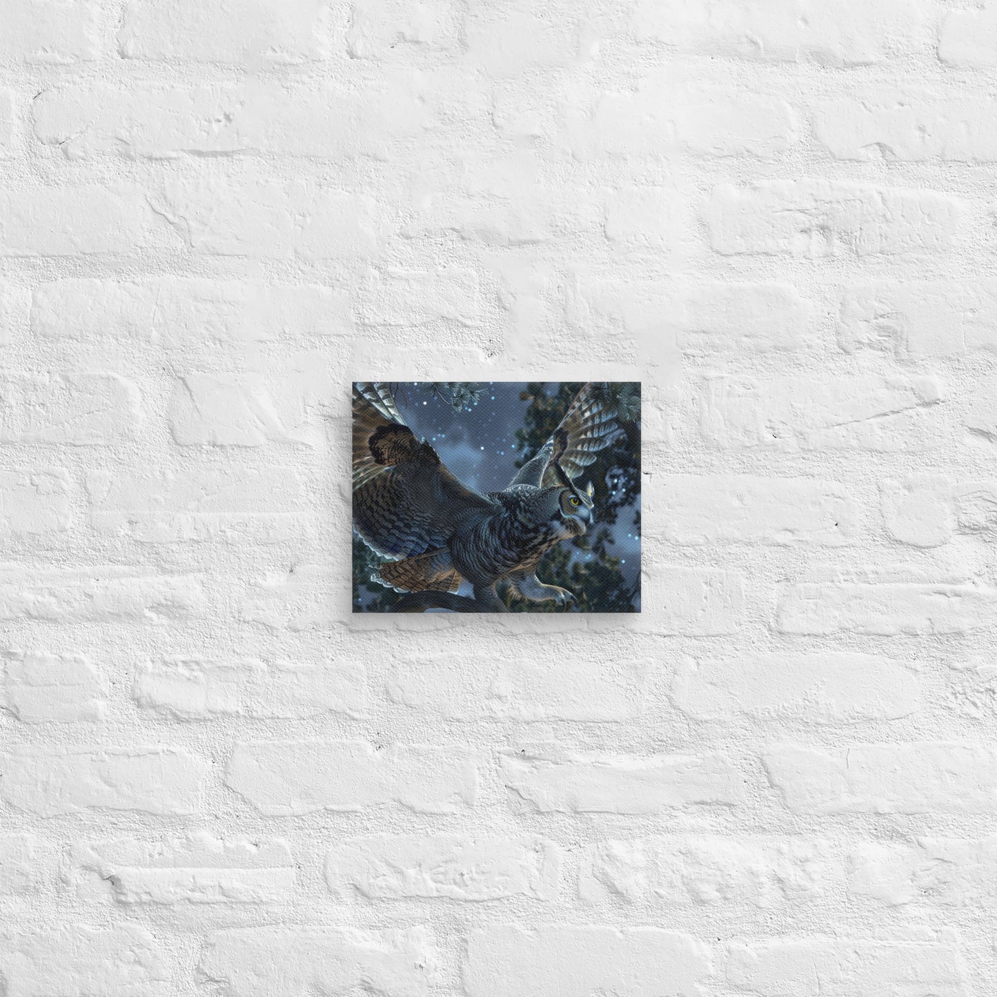 Contemplating Owl Canvas Print