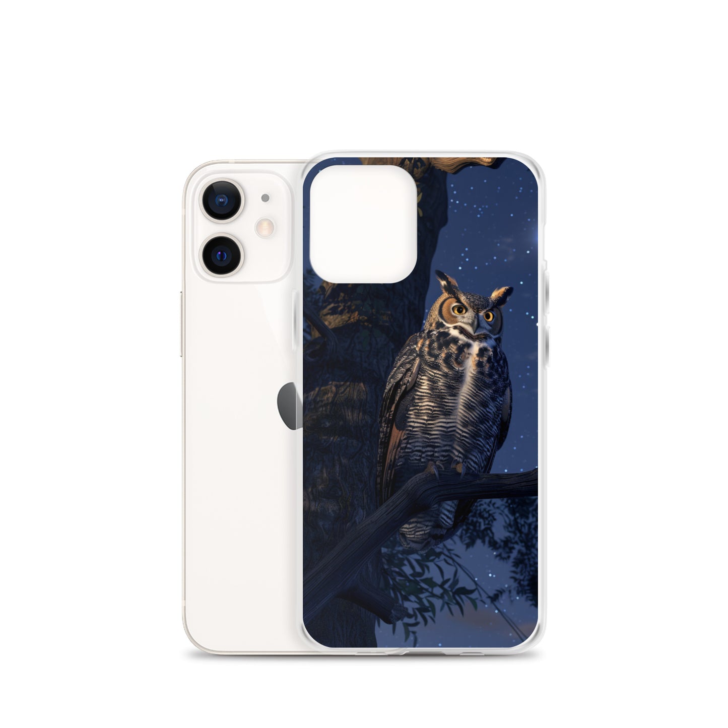 Great Horned Owl Perched at Night Clear Case for iPhone®